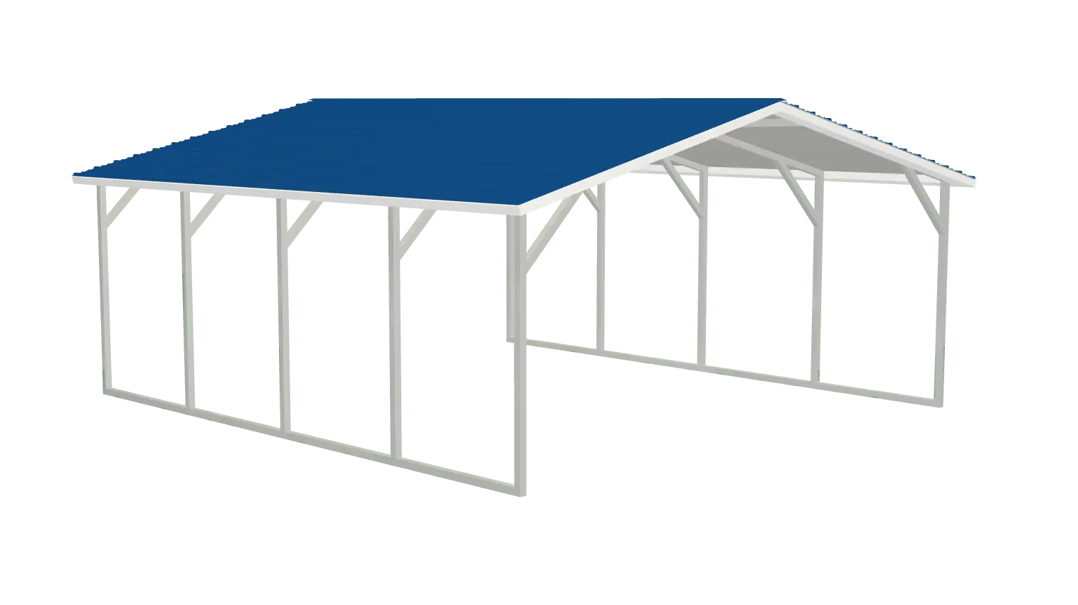Image of boxed eave style carport (a-frame)