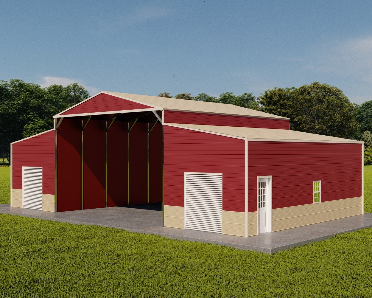 Galvanized Steel Horse Barn showcasing exceptional strength and durability