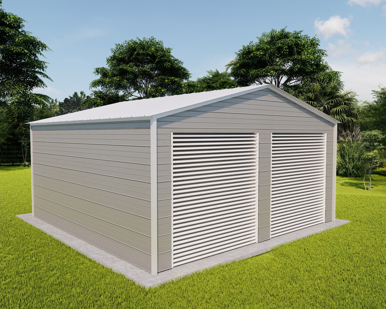 20' X 21' Vertical Roof Metal Building