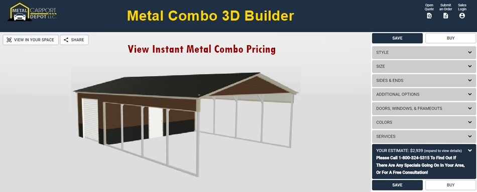 Link To Metal Carport Combo Pricing